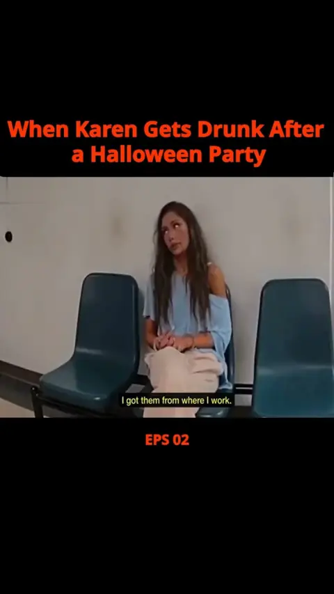 She's so excited when meet the police after crash