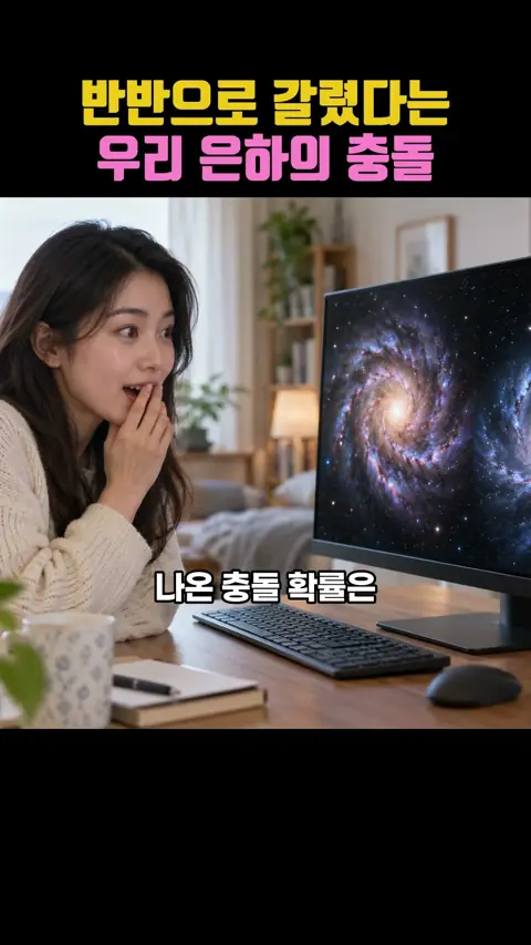 반반으로 갈렸다는 우리 은하의 충돌