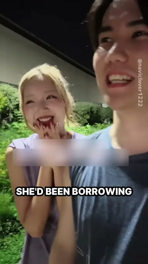 She secretly wore his underwear 😳