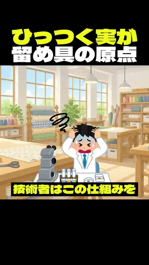 ひっつく実が留め具の原点 #雑学 #shorts