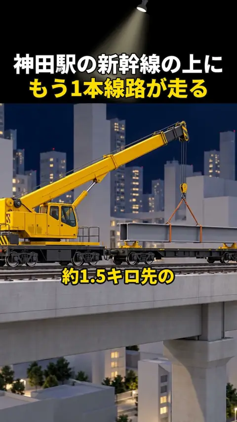 上野東京ラインは新幹線の上を走ります  平成3年の高架は上の一層分まで計算済みでした