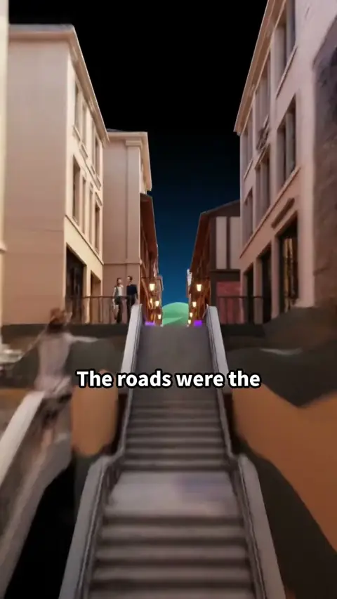 After 1889, Seattle raised its streets up to 32 feet. Old ground floors still lie below.